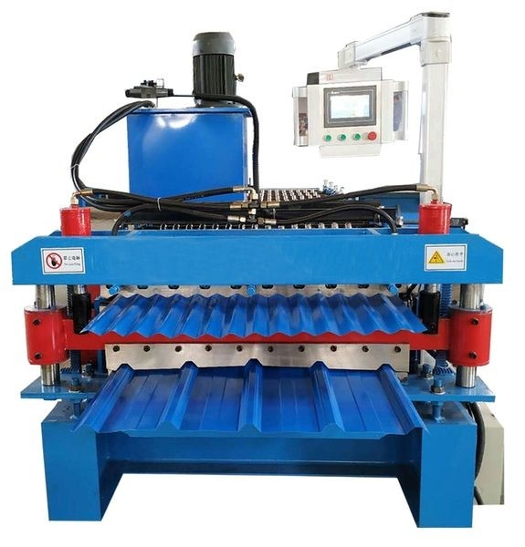 2025 factory price Trapezoidal and glazed Double Layer Roof sheet roofing tile Roll Forming Machine