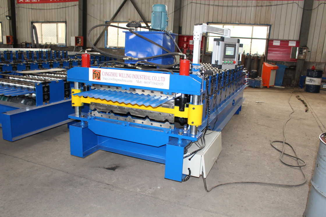 840/850 0.6mm Double Layer Roll Forming Machine สำหรับแผ่นหลังคา