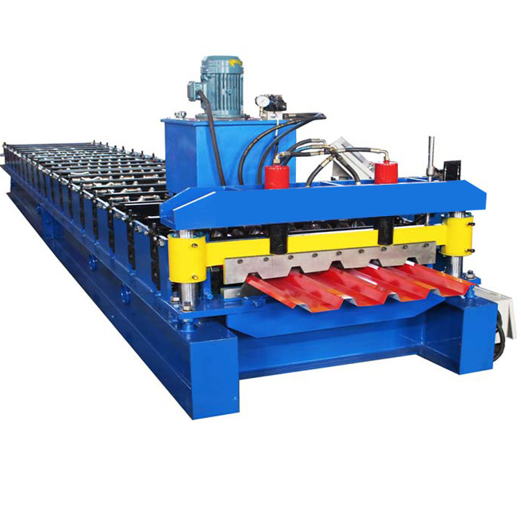 เครื่องขึ้นรูปม้วนกระเบื้องหลังคา IBR พอดีกับความกว้าง 1,000 มม. GI PPGI เหล็กม้วนเคลือบสีล่วงหน้า