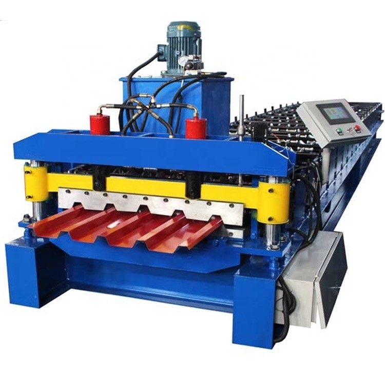 เครื่องขึ้นรูปม้วนกระเบื้องหลังคา IBR พอดีกับความกว้าง 1,000 มม. GI PPGI เหล็กม้วนเคลือบสีล่วงหน้า