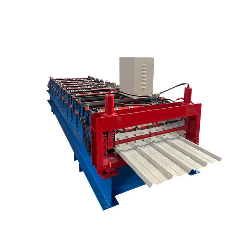 เครื่องขึ้นรูปม้วนผนังสองชั้น IBR Roll Forming Machine 7.5kw