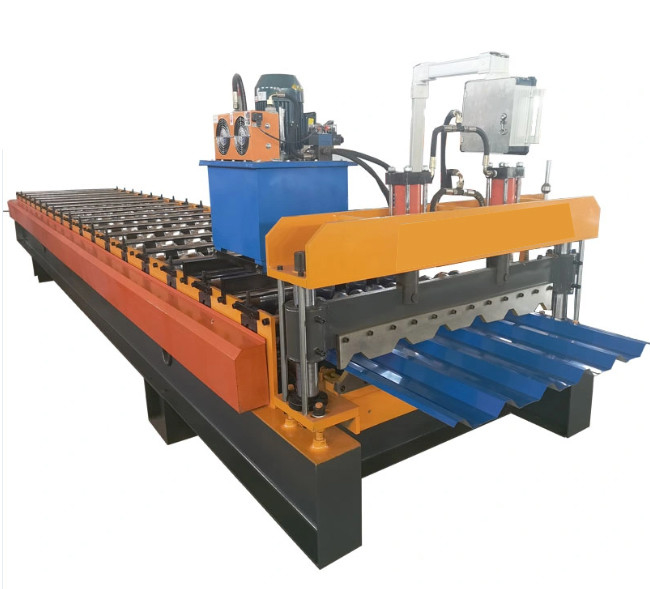 380V 50HZ 3P Rib Panel Roll Forming Machine เครื่องทำแผ่นหลังคาเหล็ก