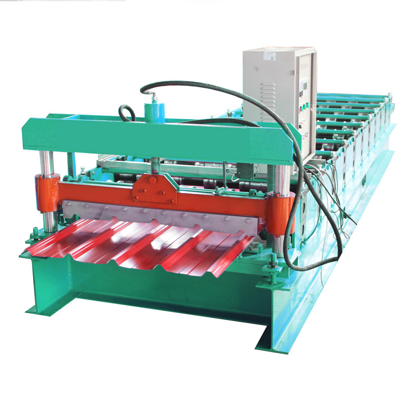 เครื่องขึ้นรูปม้วนกระเบื้องหลังคาโลหะสี Ibr 840 ระบบควบคุมบมจ