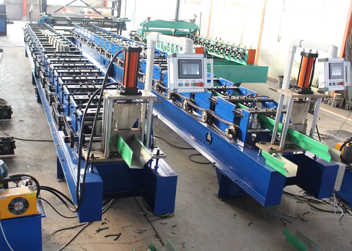 ไฮดรอลิก Cut Down Pipe Roll Forming Machine 18 สถานี สถานีม้วน 4KW พลังงานมอเตอร์