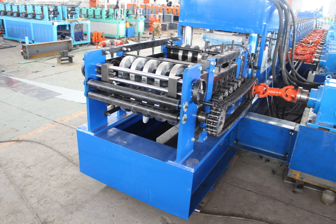 2024 11kw 5.5kw GI ทางด่วน Guardrail Roll Forming Machine Cr12Mov วัสดุใบตัด