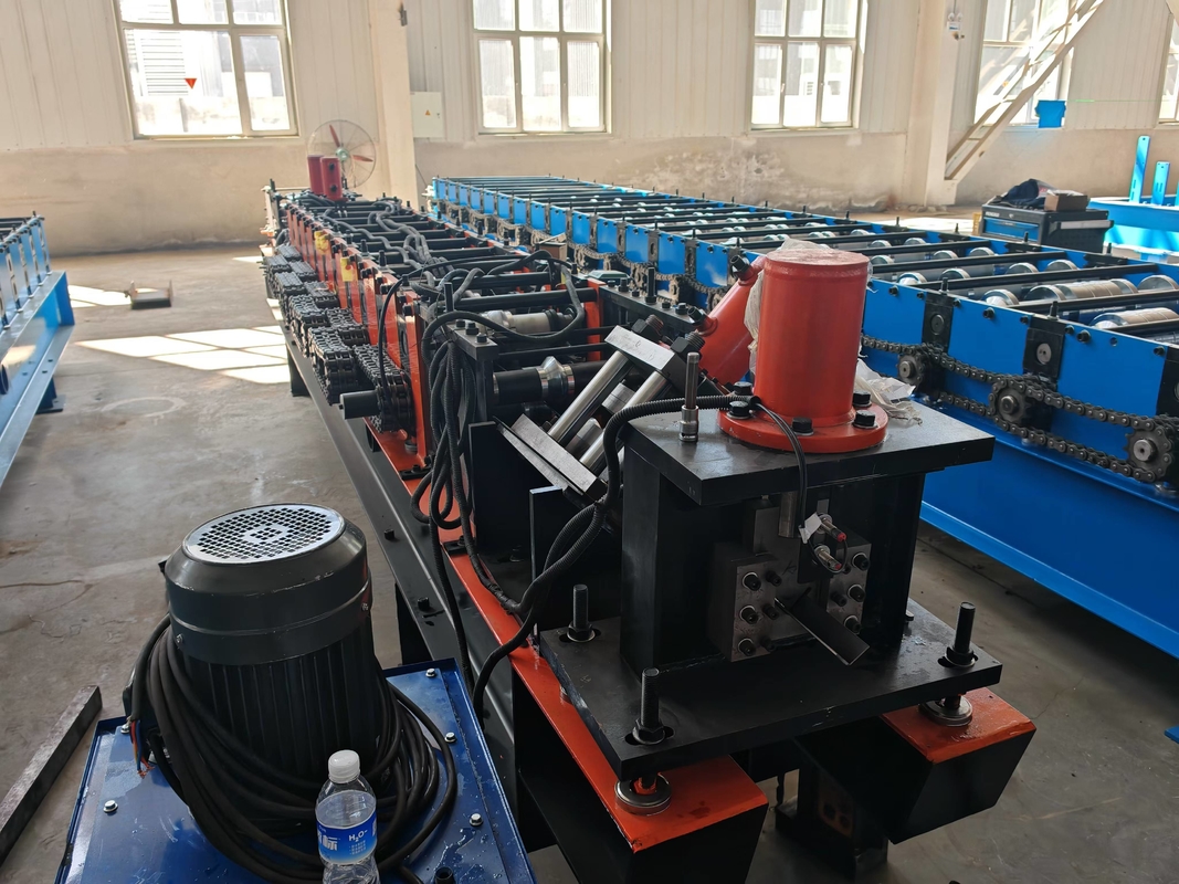 ช่องผนังแห้ง C U กระปุกแผ่นเหล็กเบา โปรไฟล คีล โปรไฟล โลหะ Stud / Track Roll Forming Machine With CD UD CW UW โปรไฟล