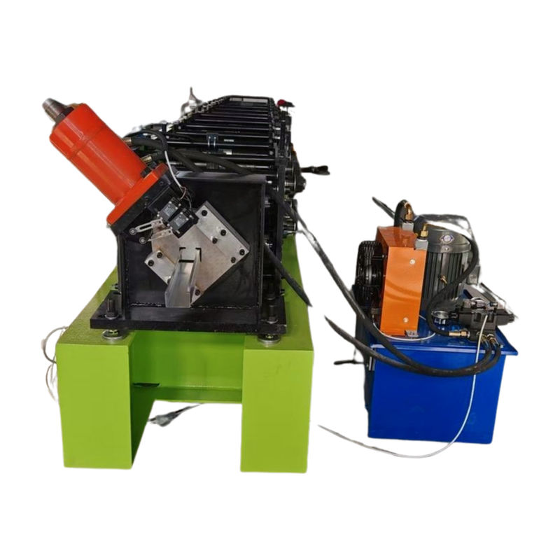 เครื่องผลิตที่กําหนดเอง และติดตาม C U Roll Forming Machine ด้วยความยาวการตัดที่ปรับและระบบควบคุม PLC