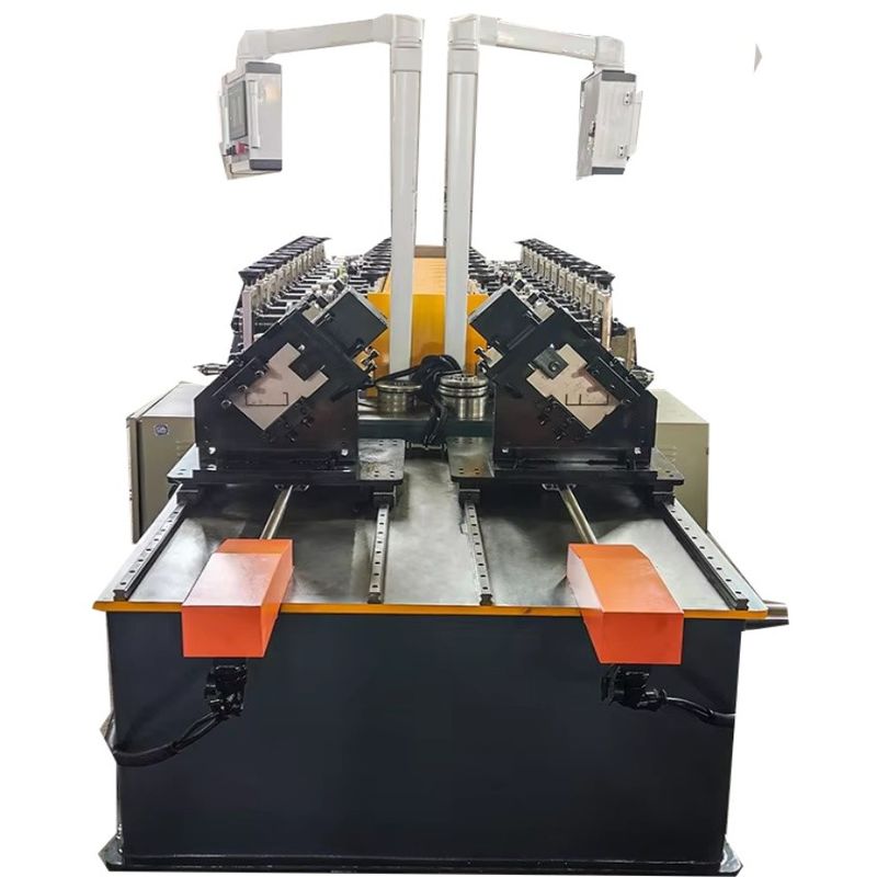 เครื่องปรับแบบ CU Stud And Truss Light Gage Steel Keel Roll Forming Machine สําหรับวัสดุก่อสร้าง
