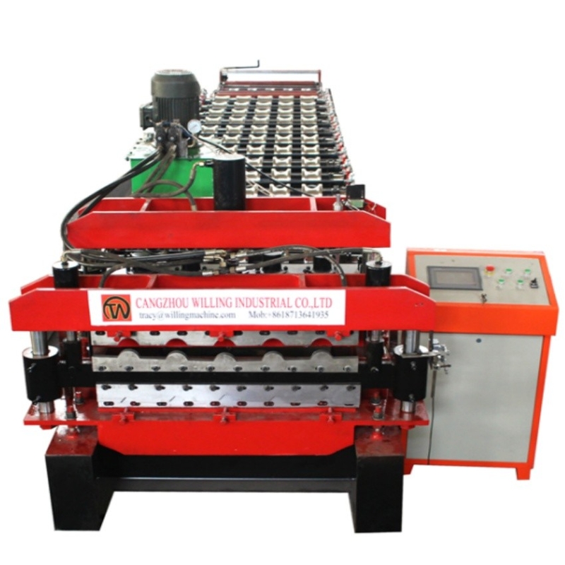 เครื่องปั้นม้วนหลังคาแบบกระบอก IBR ความแม่นยําสูง