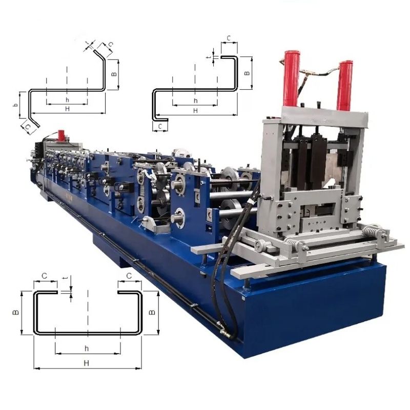 เครื่องทํากรอบเหล็กแม่นยําและเครื่องทําพอร์ลินด้วยวัสดุเล็บตัด Cr12Mov 7000*1250*1700mm