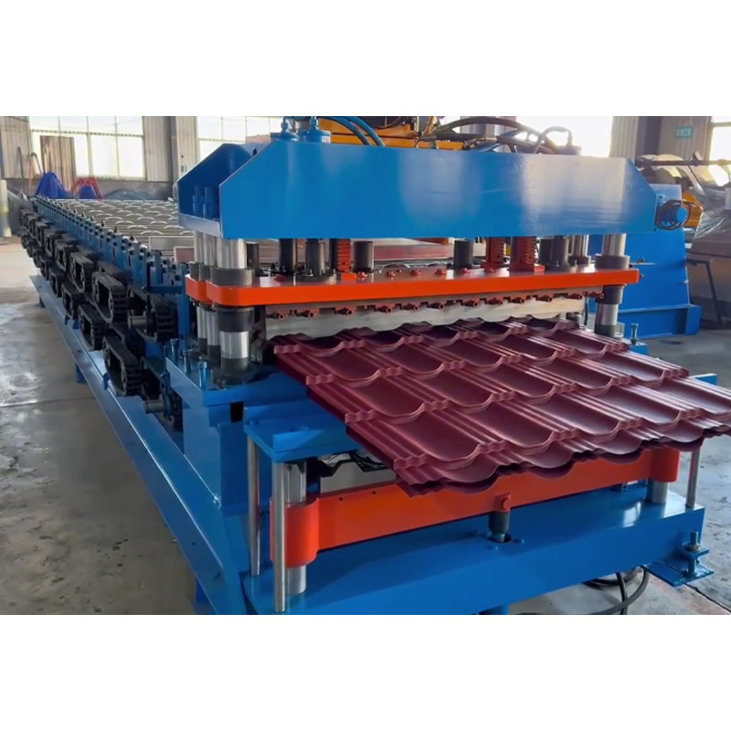 PLC Control โลหะเหล็กเย็น เครื่องทํากระเบื้องหลังคา กระเบื้องหลังคา กระเบื้องหลังคา กระเบื้องหลังคา กระเบื้องหลังคา