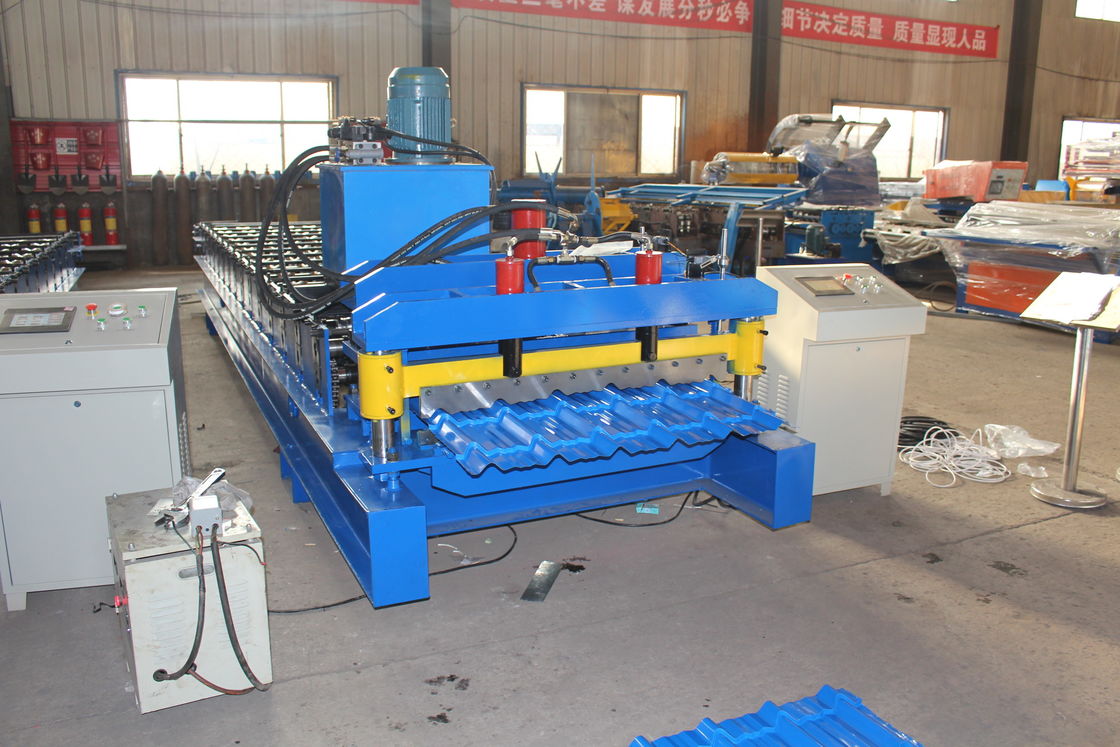 380v 50hz 2025 ออกแบบใหม่ ปรับแต่ง Galvalume Roof Panel Roll Forming Machine Plc