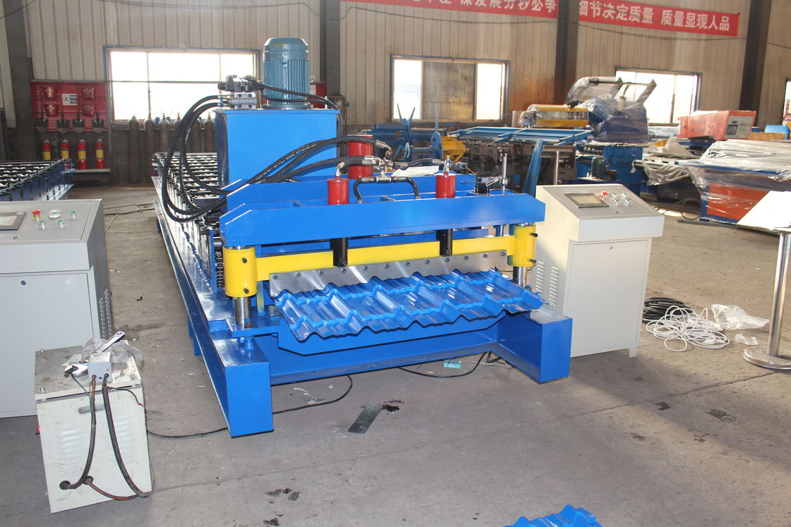 380v 50hz 2025 ออกแบบใหม่ ปรับแต่ง Galvalume Roof Panel Roll Forming Machine Plc