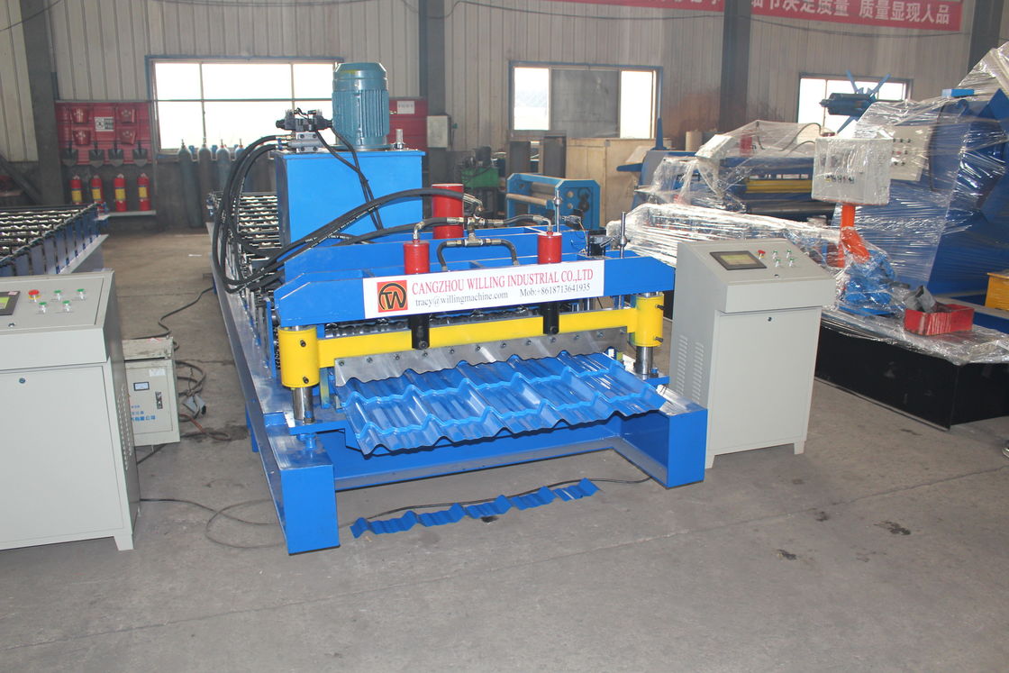 380v 50hz 2025 ออกแบบใหม่ ปรับแต่ง Galvalume Roof Panel Roll Forming Machine Plc