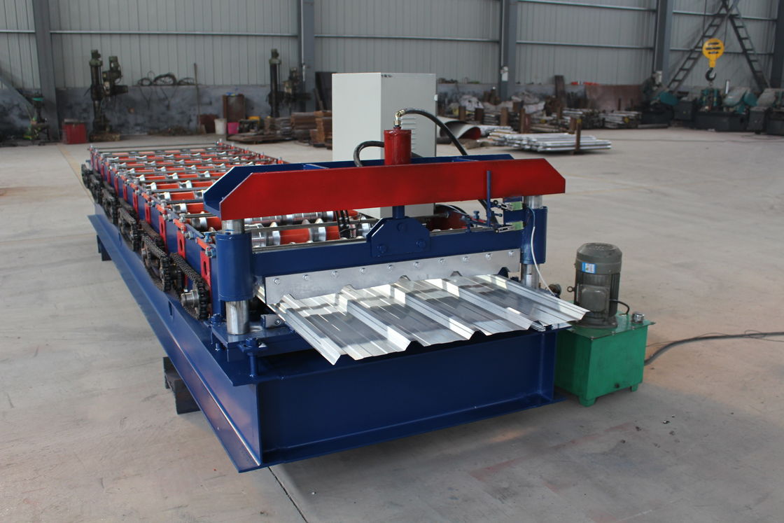 380v 50hz Ribtype Roof Roll Forming Machine 36 ครอบคลุม 3/4 ริบสูง การทํางานง่าย