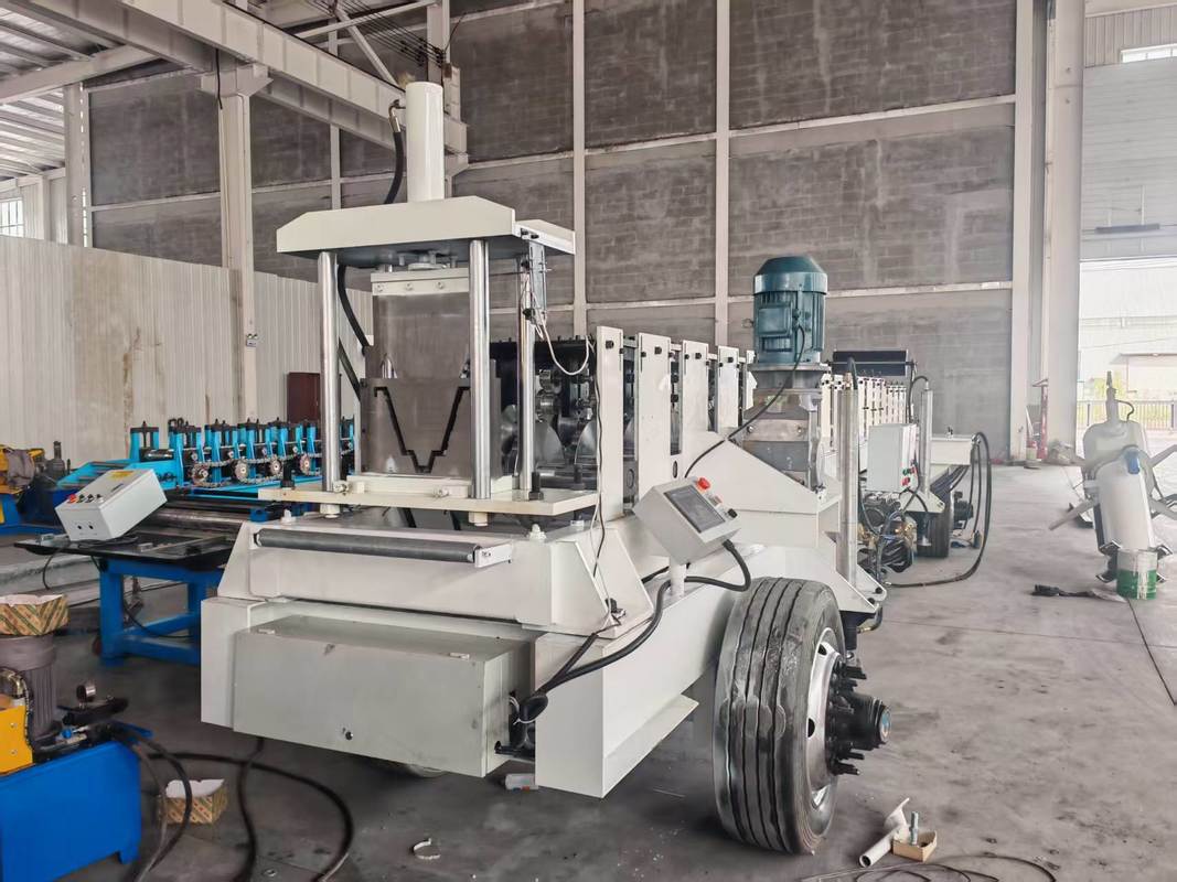 Fast and efficient mobile vegetable planting trough forming machine for greenhouse vegetable planting