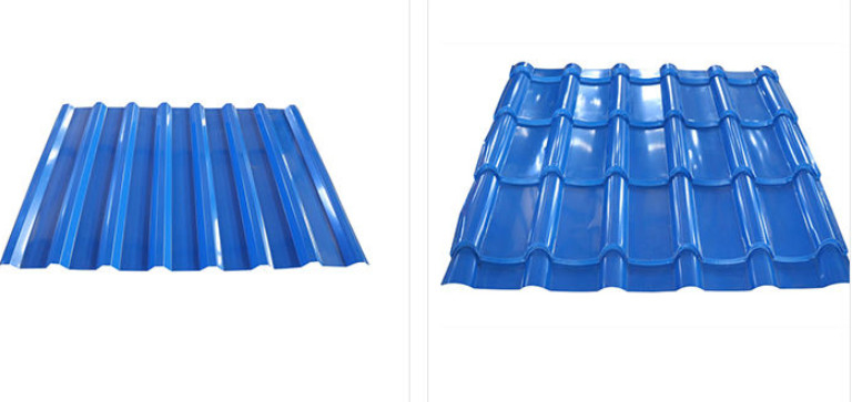 เครื่องขึ้นรูปม้วนแผ่นหลังคาสองชั้น Ibr 1220mm ลูกฟูก