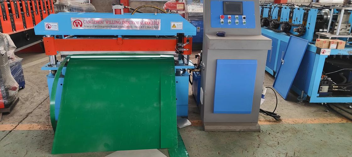 Slitter เครื่องตัดอัตโนมัติตามความยาวของเส้น Gang Slitter พร้อมตัวตัดแบบแมนนวลและ Un Coiler