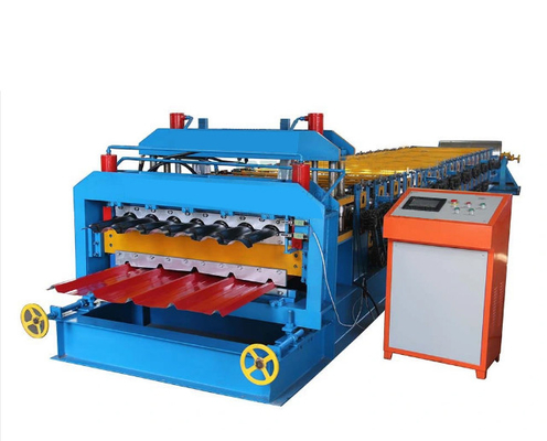 1300mm Ppgi Double Layer Roll Forming Machine แผงหลังคาโลหะอัตโนมัติ