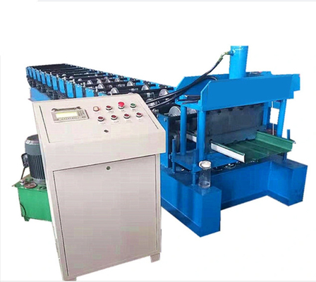 แผงหลังคาขึ้นรูป 0.8mm Standing Seam Rolling Machine พร้อม PLC Control