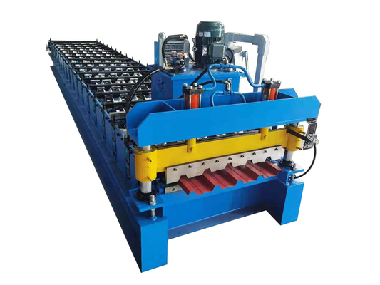 เครื่องขึ้นรูปม้วนหลังคาสี่เหลี่ยมคางหมู 5 ซี่โครงสำหรับ Ibr Sheet