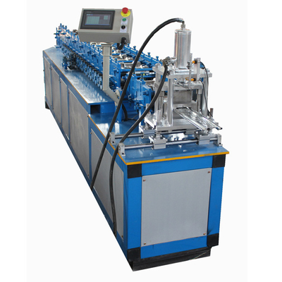 Plc ควบคุมเครื่องตัดไฮดรอลิกลูกกลิ้งชัตเตอร์ Slat Machine การออกแบบลายนูนที่แตกต่างกัน