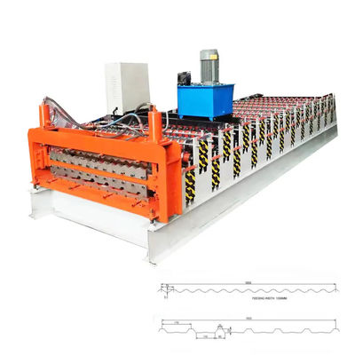 เครื่องขึ้นรูปม้วนเย็นสี่เหลี่ยมคางหมูแบบปรับแต่งได้ 15 ม. / นาที