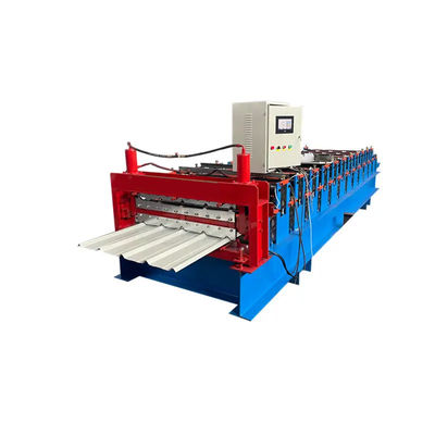 เครื่องขึ้นรูปม้วนผนังสองชั้น IBR Roll Forming Machine 7.5kw