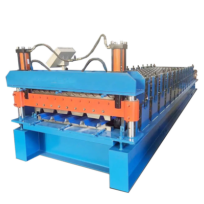 เครื่องขึ้นรูปแผ่นหลังคา 1250 มม. สองชั้น 380Volt อายุการใช้งานยาวนาน