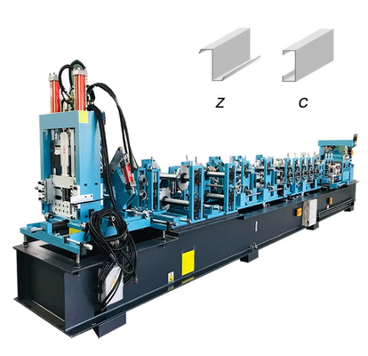 เครื่องขึ้นรูปม้วนแปอัตโนมัติ CZ แกนและรางรีดเย็นเดิม 5.5kw