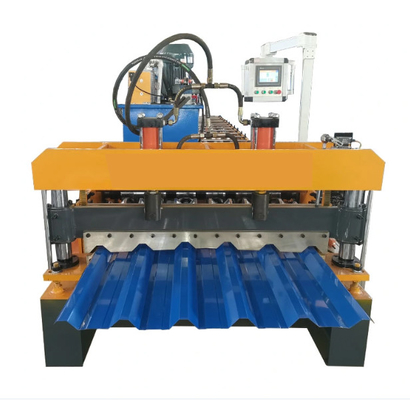 380V 50HZ 3P Rib Panel Roll Forming Machine เครื่องทำแผ่นหลังคาเหล็ก