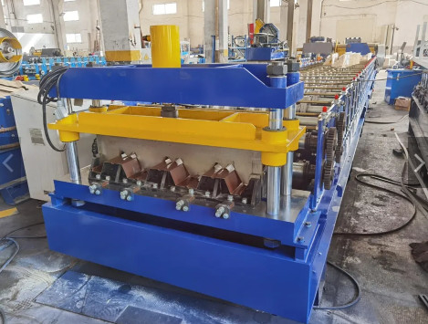 PLC ควบคุมเครื่องขึ้นรูปม้วนพื้นโลหะอัตโนมัติ