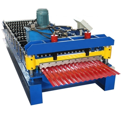 Chain Drive Step Tile Roll Forming Machine วัสดุอลูมิเนียม ความดัน 380v