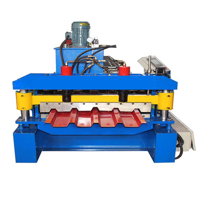IBR 686 โปรไฟล์หนึ่งชั้น Roll การปั้นเครื่อง Plc การควบคุมและการตัดไฮดรอลิก