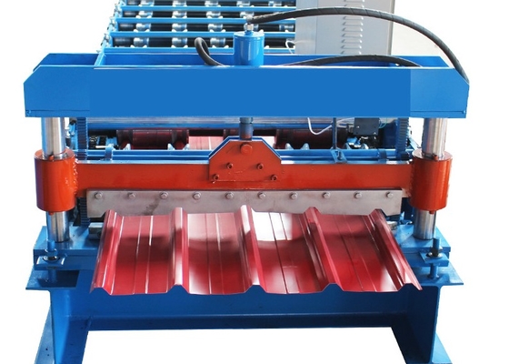 2T ความจุ Chain Drive Roof Tile Roll Forming Machine กับความจุ 1250 มม และพลังงาน 380 วอล