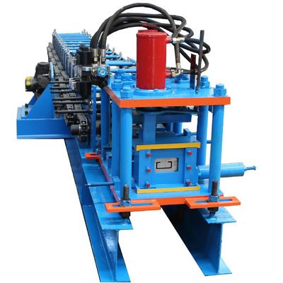 C U Channel Steel C Frame Purlin Roll Forming Machine ความเร็วสูง