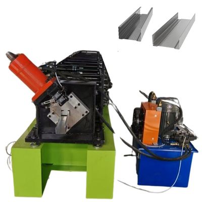 เครื่องผลิตที่กําหนดเอง และติดตาม C U Roll Forming Machine ด้วยความยาวการตัดที่ปรับและระบบควบคุม PLC