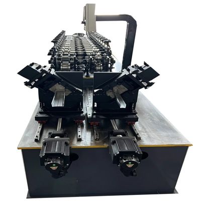 ช่องผนังแห้ง C U กระปุกแผ่นเหล็กเบา โปรไฟล คีล โปรไฟล โลหะ Stud / Track Roll Forming Machine With CD UD CW UW โปรไฟล