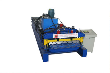 PLC ควบคุมสีเหล็กเคลือบกระเบื้องม้วนขึ้นรูปเครื่องขั้นตอนประเภทกระเบื้อง