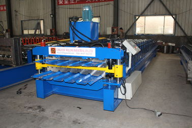 อัตราการเร็วสูง Double Layer Ibr Roof Tile Roll Forming Machine With 75mm Shaft Diameter อัตราการเร็วสูง