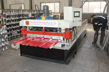 IBR แบบกระดูกเขี้ยว Roof Roll Forming Machine 36 ครอบคลุม 3/4 กระดูกเขี้ยวสูง การทํางานง่าย