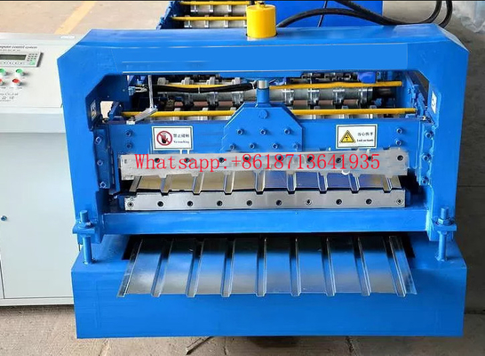 เครื่องปั้นแผ่นหลังคาแบบม้วน 2.5T ที่ควบคุมโดย PLC เพื่อการผลิตที่มีประสิทธิภาพ