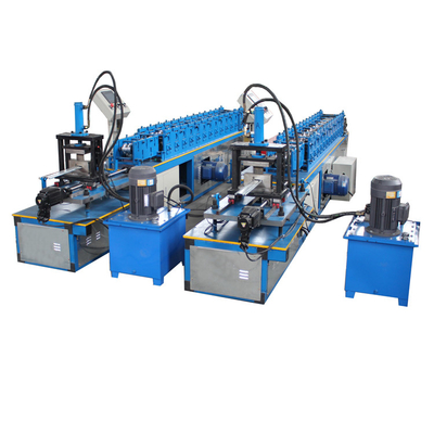 สังกะสีอลูมิเนียมม้วนประตูม้วนขึ้นรูปเครื่อง 0.12-0.4mm ความหนา